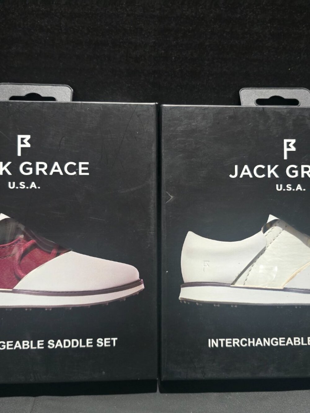 Jack Grace Men's Size 9.5 Interchangeable Saddles Fits Innovator 1.0- 2 Sets NEW